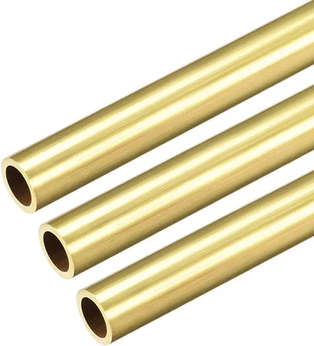 Miniatura 15 de uxcell Tubo redondo de latón, 11.811 in de longitud 0.177 in de diámetro exterior de 0.039 in de grosor de pared, tubo recto sin costuras, 3 piezas