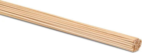 Miniatura 10 de Woodpeckers - Cañas de madera, varillas de madera de 3/16 x 30,5 cm sin acabado de madera dura para manualidades y bricolaje, 500 piezas Paquete