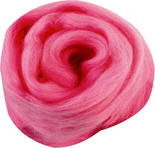 Miniatura 157 de 24 tipos de lana rosa, 4.23 oz (120 g), adecuado para fieltro húmedo y fieltro de aguja de telas hiladas de lana. Un paquete de prueba está Tonos
