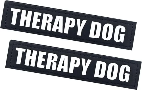 Miniatura 27 de Paquete de 2 parches para perros de servicio, parche de chaleco negro para perro en entrenamiento, parches de arnés para perros extraíbles
