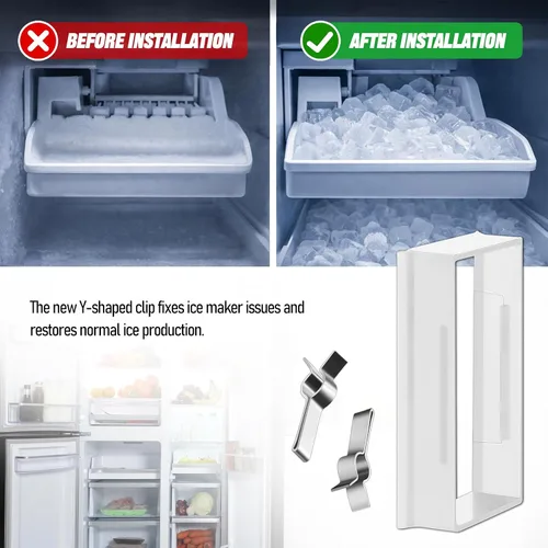 Miniatura 3 de Kit de montaje de clip en Y HPUY DA82-02367A compatible con reemplazo de hielera para refrigerador Samsung AP6261443 PS12115467 EA12115467