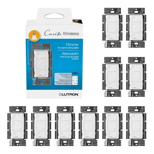 Miniatura 27 de Lutron Caseta - Interruptor de atenuación inteligente original (requiere Lutron Smart Hub), para luces LED, 150 vatios, un solo polo/3 vías, no Negro