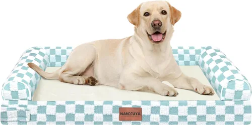 Miniatura 107 de Cama ortopédica lavable para perros medianos y grandes: cama con cojines de apoyo para perros medianos y grandes, cama impermeable de espuma tipo