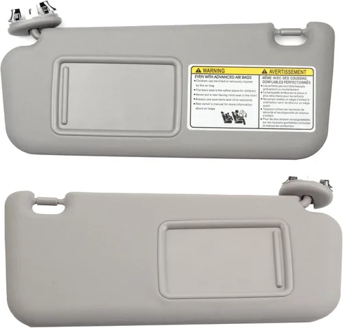 Miniatura 8 de Dasbecan - Visera solar delantera izquierda del lado del conductor con luz de cortesía compatible con Toyota RAV4 2006-2013 Reemplaza Beige