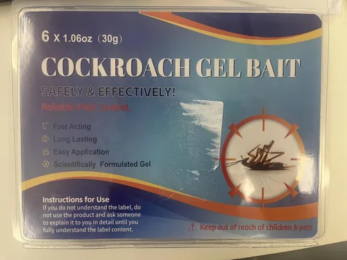 Miniatura 9 de Paquete de 6 cebo de gel para cucarachas grandes, mata cucarachas en interiores, cebo para cucarachas para el hogar, cocina en interiores, perfecto