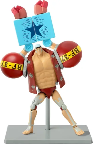 Miniatura 5 de BANDAI Figuras de una pieza Franky Figura de acción Figura articulada de 6.7 in con soporte de exhibición de accesorios Regalo de juguetes