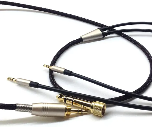 Miniatura 4 de Cable de repuesto compatible con Hifiman HE400S, HE-400I, HE-400i (puerto doble de 0.098 in), HE560, HE-350, HE1000, HE1000 V2 auriculares de 0.138