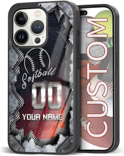 Miniatura 11 de Fundas de teléfono personalizadas con nombre, diseño vintage con textura de metal para iPhone 6, 7, 8, 11, 12, 13, 14, 15, 16, 17 Pro Max Plus Mini