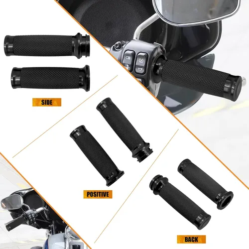 Miniatura 6 de Motorcycle Electronic Throttle Handlebar Grips for 1" 25mm Handle Bars Universal Fit for Harley Touring Dyna Softail Sportster XL 883 1200