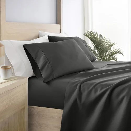 Miniatura 73 de Linen Market Sábanas para cama de tamaño King (azul claro) – Duerme mejor que nunca con estas sábanas King suaves y refrescantes – Bolsillo profundo