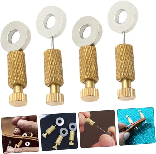 Miniatura 2 de 4 Uds. Herramientas de costura de mano de posicionamiento de mano agujas de posicionamiento fijo Costura Artesanía Bordes hechos a mano Bloqueo