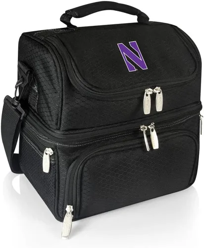 Miniatura 32 de PICNIC TIME NCAA Nebraska Cornhuskers Pranzo - Lonchera aislada con juego de pícnic, bolsa enfriadora para el almuerzo Negro