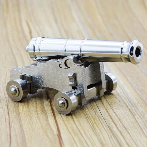 Miniatura 6 de zonzxcv Z-ONE - Mini cañón de acero inoxidable, modelo famoso naval del siglo XIX y cañones Napoleón hechos a mano altamente coleccionables