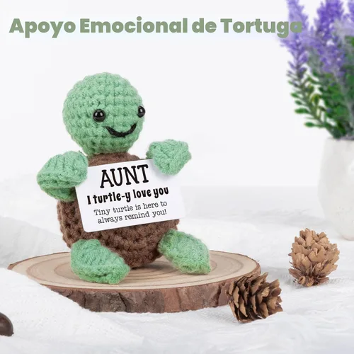 Miniatura 8 de 4THFARMES Mini divertidos regalos de tortuga tía tía de sobrina sobrino, regalos de cumpleaños para tía tía, ideas de regalo para tía tía, pequeñas