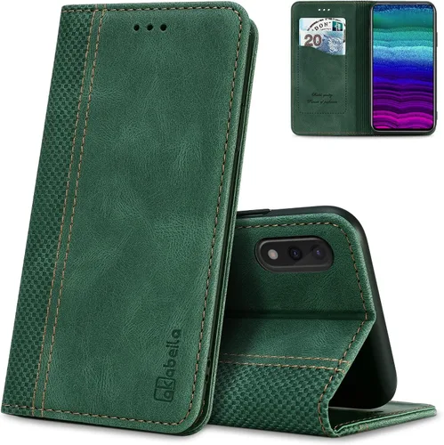 Miniatura 5 de AKABEILA Para Samsung A5 2017 Cartera Funda de Tarjeta de Crédito Titular Cierre Magnético Kickstand PU Cuero A Prueba de Golpes Flip Folio Libro