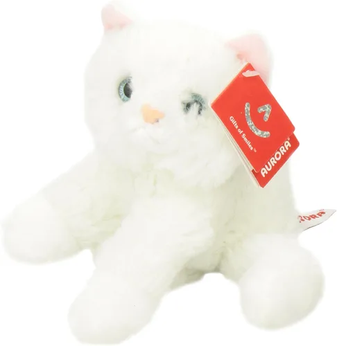 Miniatura 4 de Aurora® Adorable Mini Flopsie™ Sugar Too™ Animal de peluche, facilidad juguetona, compañeros atemporales, color blanco, 8 pulgadas