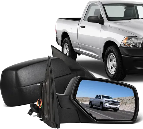 Miniatura 16 de ECCPP Juego de espejos de remolque, reemplazo en pareja, compatible con Chevy Silverado 1500 2500 HD 3500 Suburban 1500 2500 Tahoe para GMC Sierra