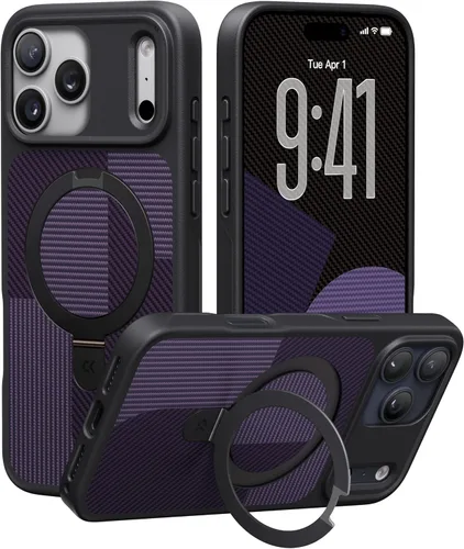 Miniatura 35 de CASEKOO- Funda para iPhone 15 c/soporte magnético invisible [protecc. militar contra caídas] [compatible c/MagSafe], a prueba de impactos, delgada