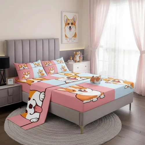Miniatura 18 de Castle Fairy Ukiyoe Ocean - Juego de sábanas tamaño individual, juego de sábanas de flor de cerezo de estilo japonés para niños y adolescentes