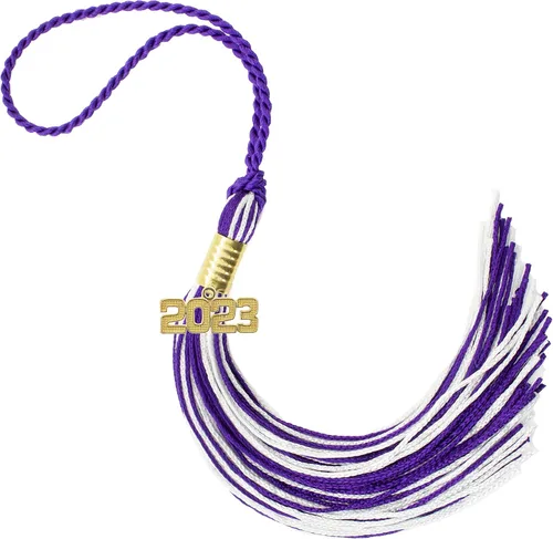 Miniatura 286 de Borla de graduación Aqua 2022, todos los colores escolares disponibles, fabricada en Estados Unidos