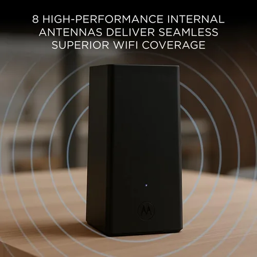 Miniatura 9 de Motorola Router WiFi 6E MQ20 con malla fácil, velocidad de 8.4 Gbps de triple banda, cobertura de 3000 pies cuadrados, controles parentales