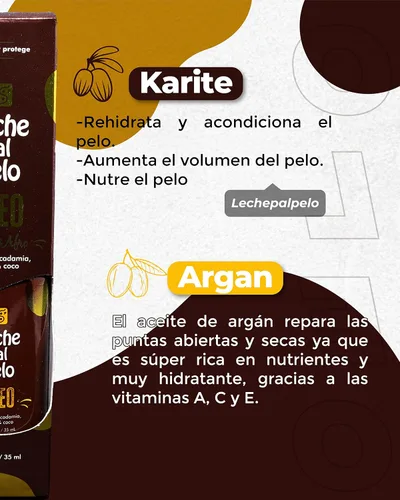 Miniatura 9 de Leche Pal Pelo Rizado y ondulado - Aceite nutritivo Oleo para cabello y cuero cabelludo para cabello ondulado y encrespado - Restaura las puntas