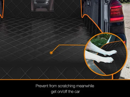 Miniatura 6 de Forro de carga para perros SUV, cubierta de carga impermeable para perro con protección de solapa para parachoques, alfombrilla duradera