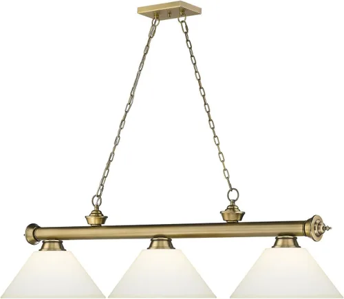 Miniatura 5 de Z-Lite 2306-3MB-AMO14 - Colgante de billar Cordon, 3 luces, 180 vatios totales, negro mate