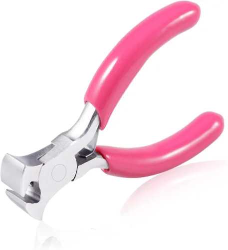 Miniatura 11 de SPEEDWOX Mini Alicates de Punta Larga de 3" Punta de Cadena con Mango de PVC Rosa para Fabricación de Joyas, Envoltura de Alambre, Cuentas