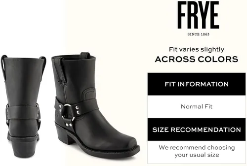 Miniatura 2 de Frye Arnés 8R Botas para mujer hechas de cuero italiano lavado y engrasado con construcción Goodyear Welt, suela de goma y tacón de cuero apilado