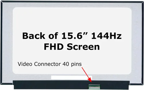 Miniatura 2 de SCREENARAMA Nueva pantalla de repuesto para LM156LF2F03, 40pins, FHD 1920x1080, 144Hz, IPS, mate, pantalla LED LCD con herramientas