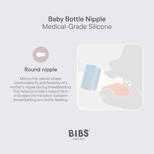 Miniatura 4 de BIBS Pezón de silicona para biberón de 9.1 fl oz, paquete de 4 – Anti-cólico, sin BPA, pezón redondo, ligero y fácil de limpiar, adecuado