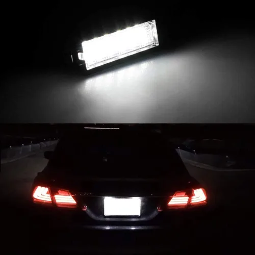 Miniatura 6 de Conjunto de lámpara LED para placa de matrícula para Dodge Charger Challenger Chrysler 300 Pacifica Jeep Compass 6000K Dimond White 2015-2019