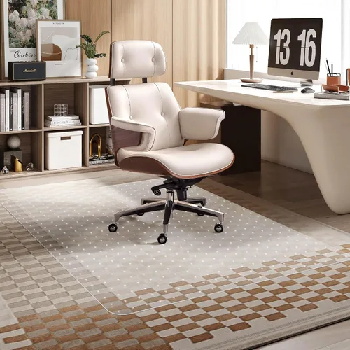 Miniatura 5 de Tapete para Silla de Oficina para Alfombra, 30" x 48" Tapete Protector de Alfombra de Pelo Bajo para Silla de Oficina, Tapetes de Oficina Bajo