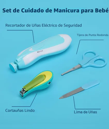 Miniatura 2 de Kit de cuidado de la salud y aseo para bebés, kit de recortador de uñas eléctrico de seguridad, kit de cuidado para recién nacidos con peine