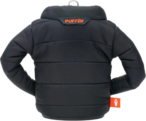 Miniatura 2 de Puffin - The Puffy Jacket - Enfriador de latas aislado de 12 oz I Botella de cerveza y soda aislante, mantiene las bebidas y bebidas frías - Negro
