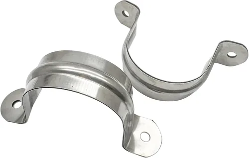 Miniatura 3 de Correa de 2 pulgadas con dos agujeros, soporte en U, correa de tubo de acero inoxidable, clip de tensión, kit surtido de abrazaderas rígidas de alta