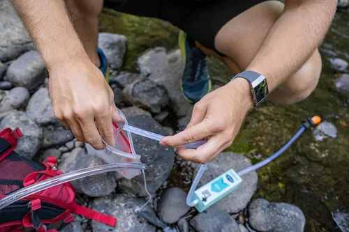Miniatura 6 de Pacific Bay Bomba automática portátil/sistema de filtración de agua - para acampar o supervivencia en el desierto - Supervivencia de agua potable