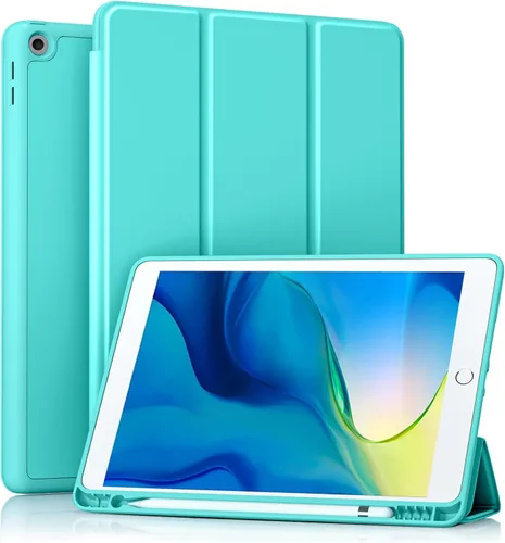 Miniatura 24 de Akkerds - Funda Compatible con iPad de 10.2 Pulgadas 2021/2020/2019, para iPad de 9ª/8ª/7ª Generación con Soporte para Lápiz, Funda Protectora