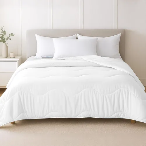 Miniatura 9 de MEELUS Edredón ligero refrescante negro, relleno de edredón para todas las estaciones, transpirable tamaño Queen, ropa de cama de verano, edredón