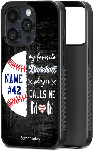 Miniatura 9 de Fundas de teléfono personalizadas con texto en inglés "Baseball Mom" para Samsung Galaxy A02 A03 A10 A13 A42 A51 A52 A53 A71 A73 4G 5G iPhone Moto