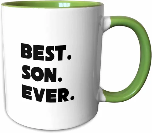 Miniatura 13 de 3dRose mug_192748_1 Best Son Ever - Taza de cerámica, 11 onzas Blanco