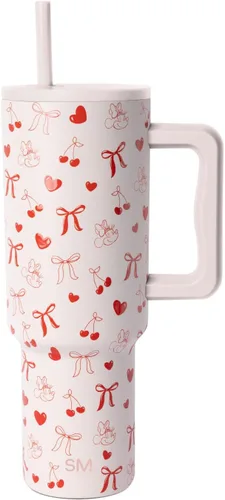 Miniatura 10 de Simple Modern Disney - Vaso de 40 onzas con asa y tapa con pajilla, botella de agua reutilizable aislada de acero inoxidable de viaje, regalos