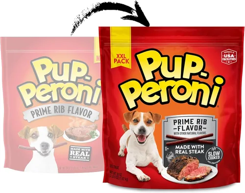 Miniatura 2 de Pup-Peroni Prime Rib - Golosinas para perros con sabor a costilla, bolsa de 38 onzas (paquete de 4)
