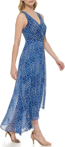 Miniatura 2 de Tommy Hilfiger Vestido largo halter de gasa para mujer