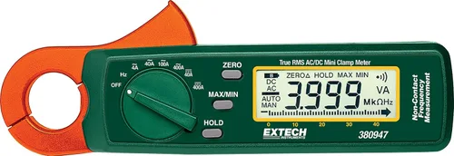 Miniatura 9 de Extech MA445 400A True RMS AC/DC Medidor de Pinza con Detector NCV, Apertura de Mordaza de 1.2 pulgadas, Pantalla Doble Retroiluminada, Multímetro