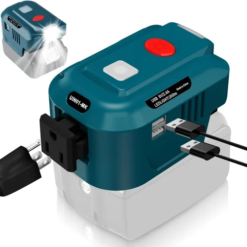 Adaptador de cargador de teléfono de 150 W para Makita de 18 V, URUN DC 18 V a CA 120 V, fuente de alimentación inversor superior para Makita