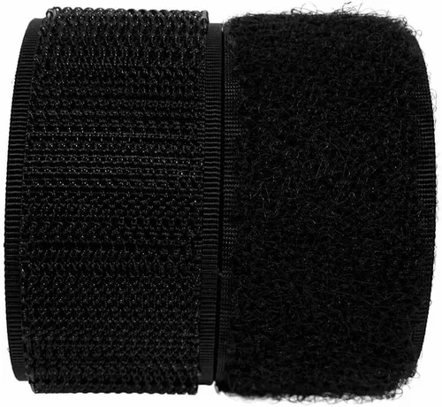 Cinta de de 1 pulgada de ancho, color negro, no adhesiva, tela de nailon negro, juego de cierres de cinta de para bolsos, ropa, zapatos, mochilas,