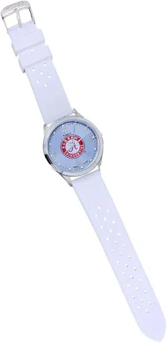 Miniatura 4 de Timex Reloj universitario Athena de 1575in para mujer color caoba con correa de silicona azul claro Azul