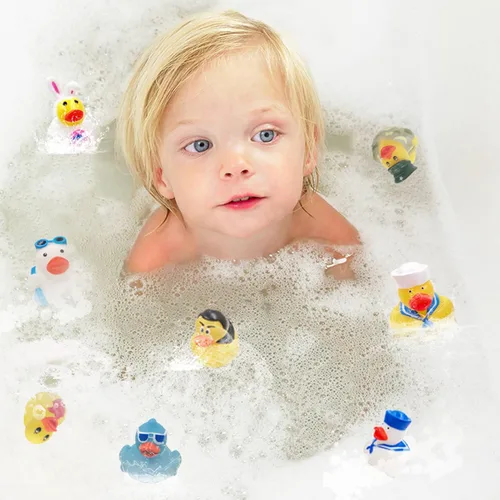 Miniatura 7 de XY-WQ Rubber Duck - Paquete de 50 juguetes de baño surtidos para Jeeps, pato flotante a granel de 2.3 pulgadas para niños, accesorios para baby